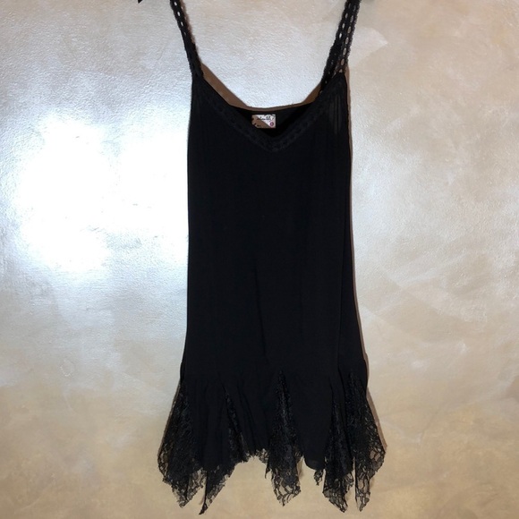 Free People Voile Godet Slip Black - Picture 6 of 12